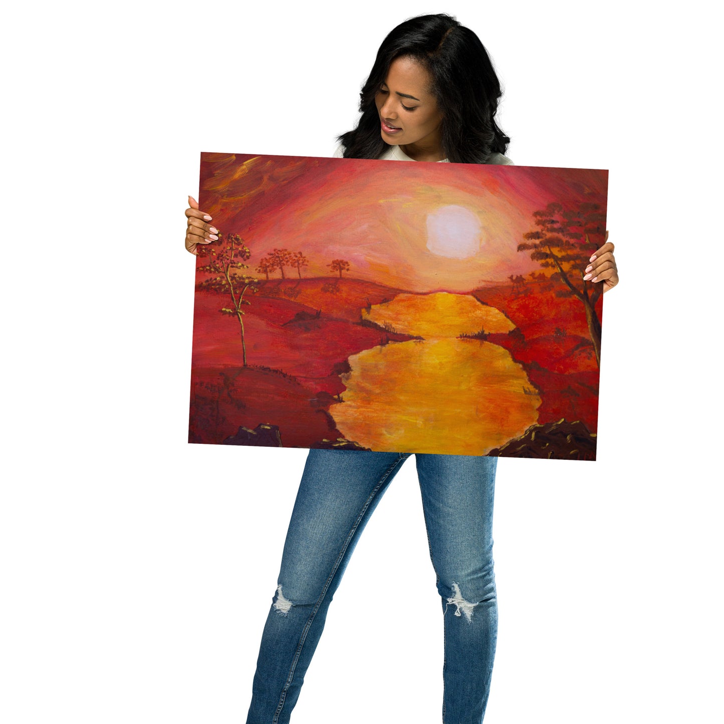 Savannah Sungazing Premium Poster